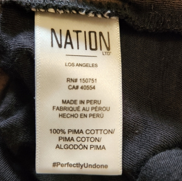 EUC NATION LTD TABITHA FULL SLEEVE V- NECK BLACK SZ S - Picture 11 of 13